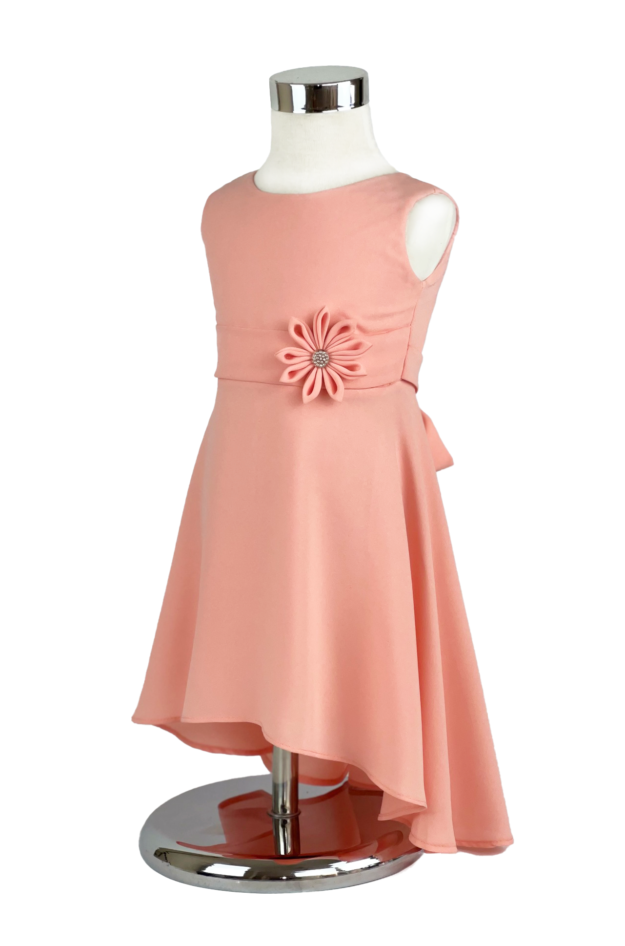 Daisy Chiffon Sleeveless Asymmetrical Dress